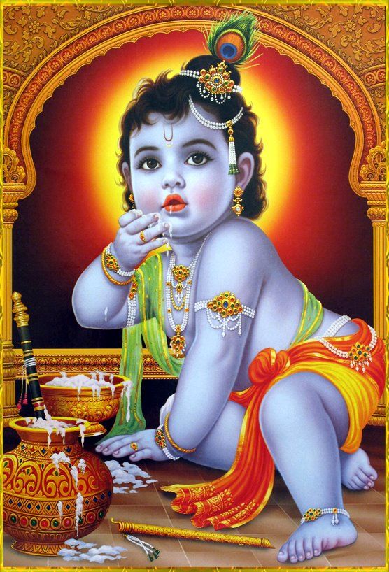 Cute Baby Krishna Images & Iskcon Little Baby Krishna Images