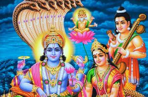 Bhagwan Vishnu and Lakshmi Images