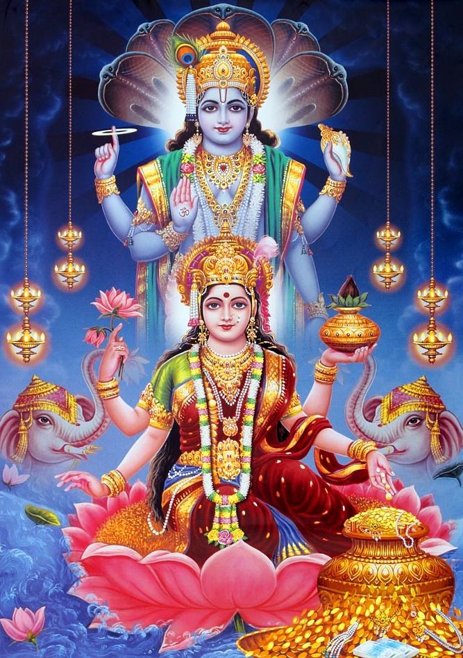Beautiful Vishnu Laxmi Images | Images of Lord Vishnu and ...