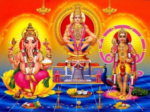 Free Lord Ayyappa Wallpapers with Swamy Ganesh and Lord Murugan
