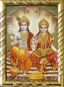 God Vishnu and Laxmi Photos