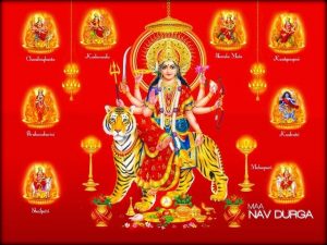 Goddess Nav Durga Text Wishes HD Wallpapers