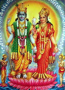 Beautiful Vishnu Laxmi Images | Images of Lord Vishnu and Lakshmi
