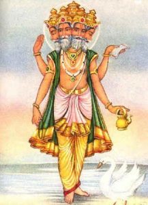 Lord Of myth Shri Brahma God Photo