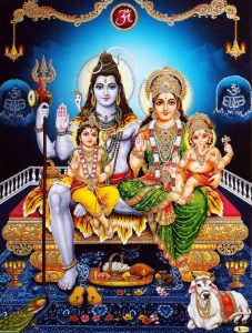 Lord Shiva & Parvati Photos With Sons Kartikeya & Ganesha
