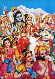 Lord Shiva and Parvati Wedding Day Photos