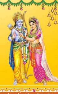 Photos of Lord Rama and Sita