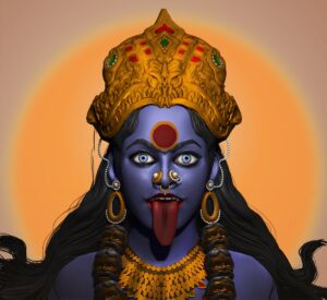 Goddess Maa Kali Angry Face Hd Wallpaper